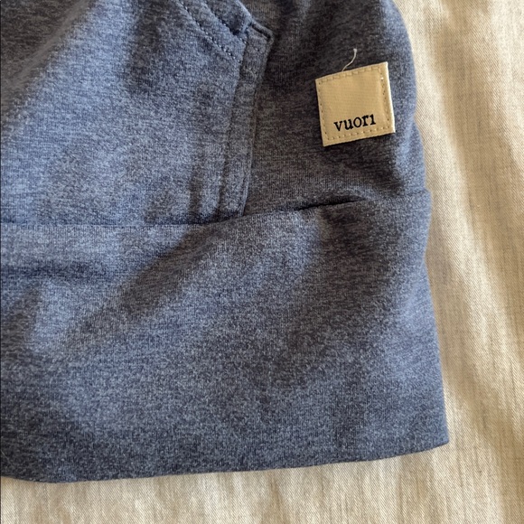 Vuori Women's Halo Performance Hoodie Zip Up Size Small Blue Heathered - Picture 5 of 8